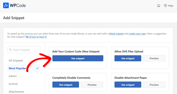 add-custom-code-new-snippet Add custom code in WPCode