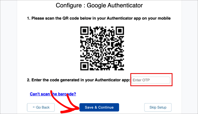 How to Easily Integrate Shopify with WordPress Step by Step configure google authenticator