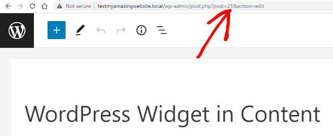 WordPress Post ID in Web Browser's Address Bar See post ID in URL