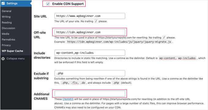 Enable CDN support in WP Super Cache Enable CDN support in WP Super Cache