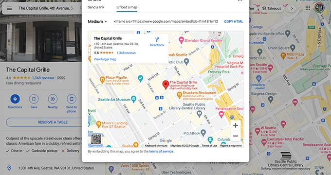 Embed a Google map Embed a Google map