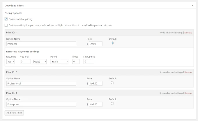 Setting up recurring payments in EDD Setting up recurring payments in EDD