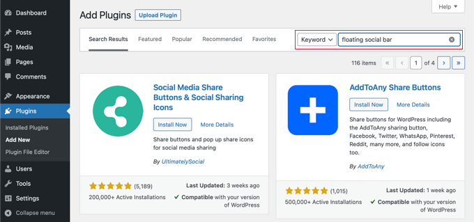 Reviewing and installing plugin from search results Reviewing and Installing Plugin From Search Results