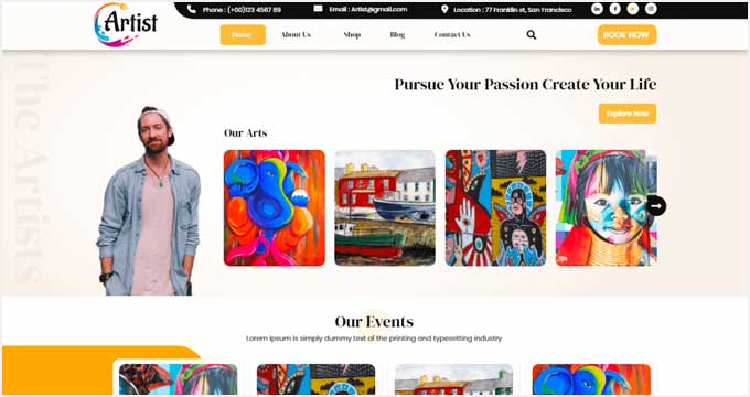 Resume Artist Portfolio