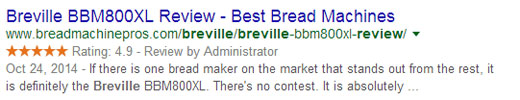 Reviews in search results Reviews in search results