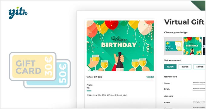 Yith WooCommerce Gifts Card Yith WooCommerce Gifts Card