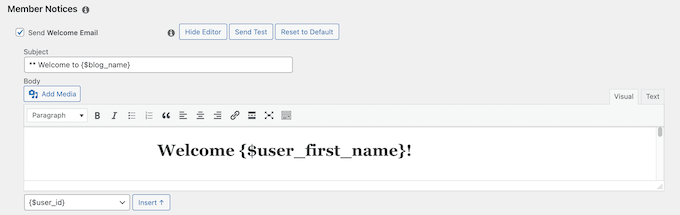 Edit MemberPress email Edit MemberPress email
