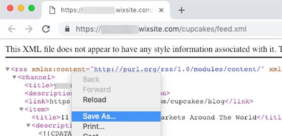 Save Wix RSS feed Save Wix RSS feed