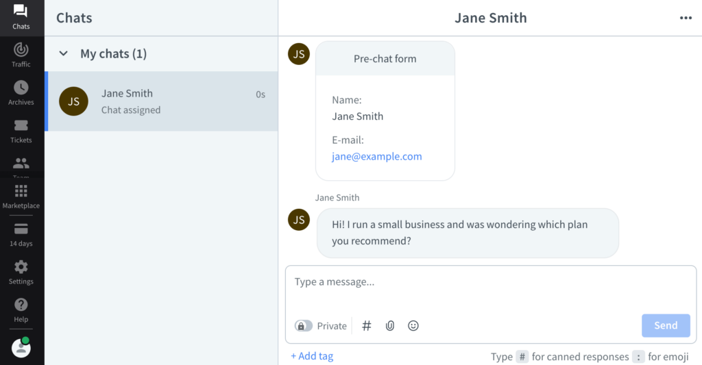 Managing your live chat messages in real-time Managing your live chat messages in real-time