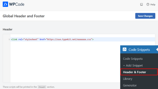 Adding Typekit by Adobe Fonts in WordPress Adding Typekit by Adobe Fonts in WordPress with WPCode