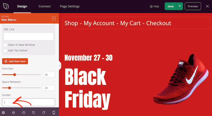Creating a divider for your custom navigation menu Creating a divider for your custom navigation menu
