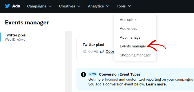 Twitter event manager Twitter event manager