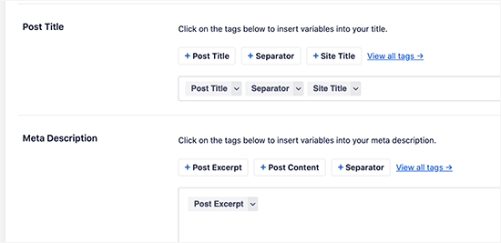 Dynamic post title and descriptions Dynamic post title and descriptions