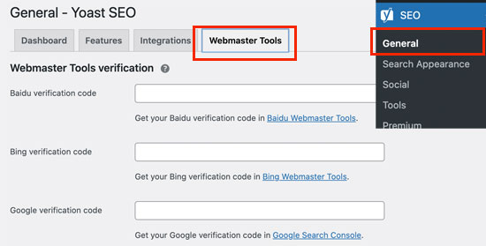Yoast webmaster tools Yoast webmaster tools