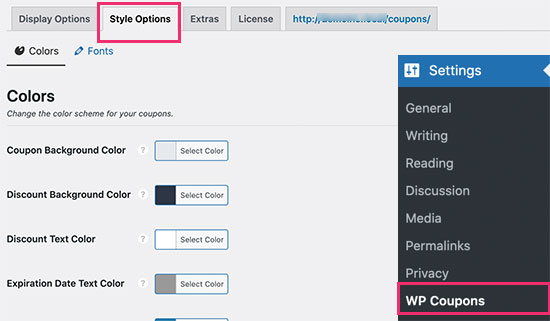 WP Coupons styles WP Coupons styles