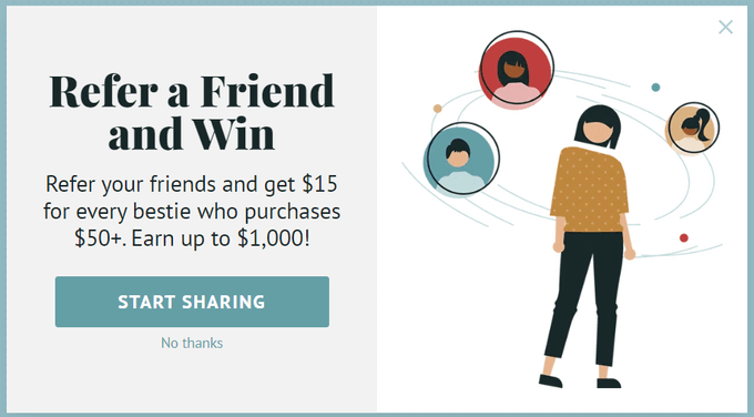 Referral program example Referral program example
