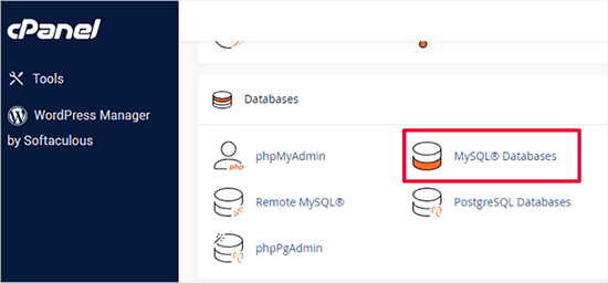 Bluehost cPanel MySQL Databases Bluehost cPanel MySQL Databases