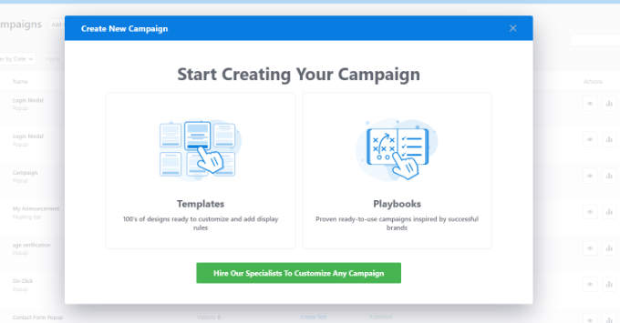 Creating a campaign using a ready-made playbook Creating a campaign using a ready-made playbook