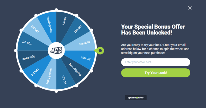 An example of a popup, created using OptinMonster An example of a popup, created using OptinMonster