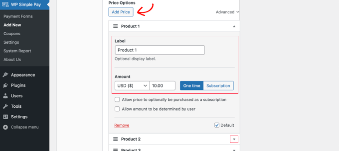 Add Your Products and Services to the Payment Form Add Your Products and Services to the Payment Form