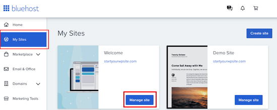 Manage your WordPress website Manage your WordPress website