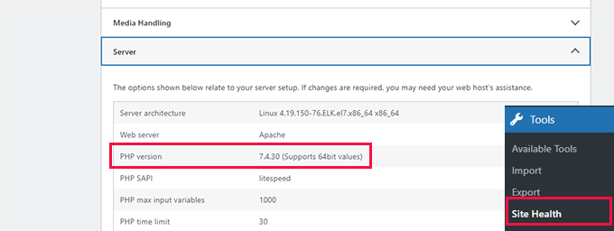 Find PHP version Find PHP version