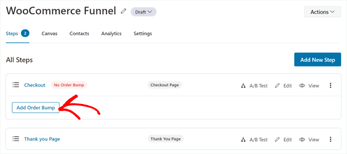 Edit your funnel and add new steps Edit your funnel and add new steps