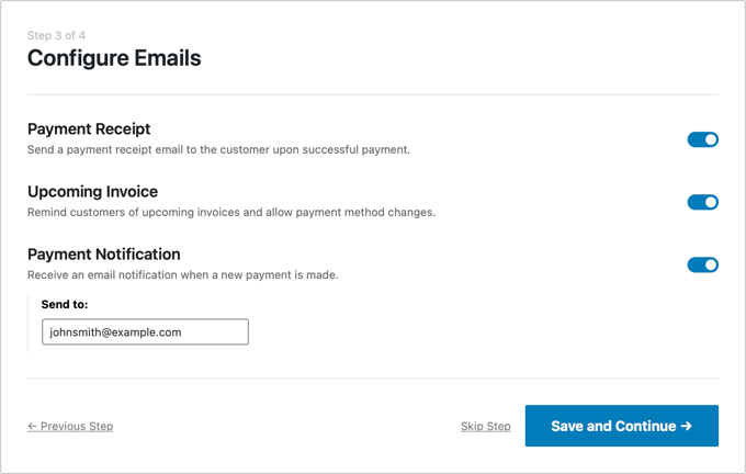 Configuring WP Simple Pay's emails Configuring WP Simple Pay's emails