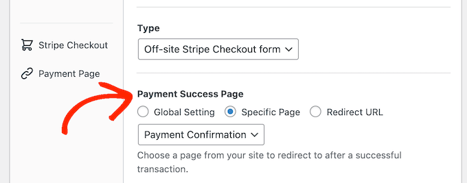 Success message for complete import Changing the payment success page in WordPress