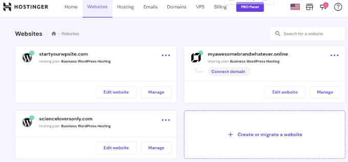 View your newly added site View your newly added site