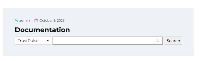 An example of a category search form in WordPress An example of a category search form in WordPress