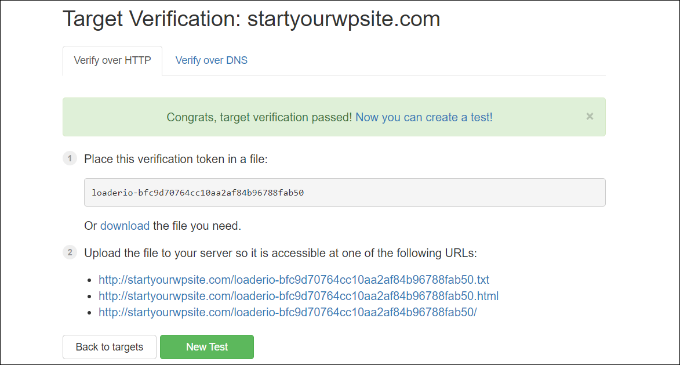 View successful verification message View successful verification message