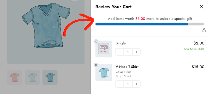 Promoting free gifts, coupon codes, and other offers in the WooCommerce slide-in cart Promoting free gifts, coupon codes, and other offers in the WooCommerce slide-in cart