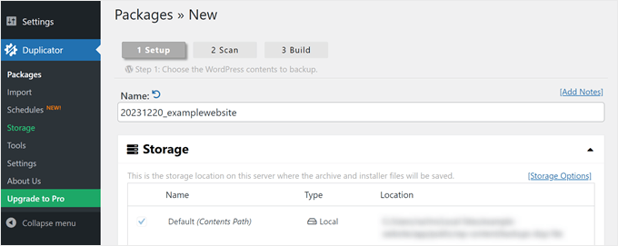 Duplicator Lite plugin page Duplicator Lite plugin page