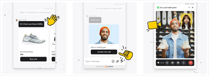 Making video calls using LiveChat Making video calls using LiveChat