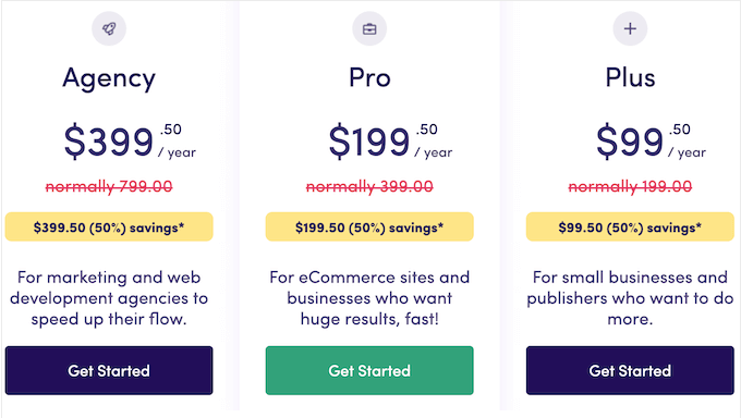 The ExactMetrics pricing and plans The ExactMetrics pricing and plans