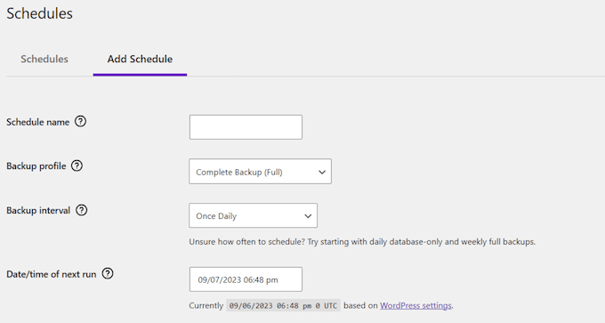 Creating an automated backup schedule for your WordPress blog or website Creating an automated backup schedule for your WordPress blog or website