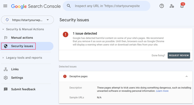 Google Search Console Security Issues Google Search Console Security Issues